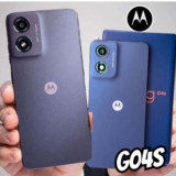 Smartphone Motorola Moto G04s – 128GB 8GB Ram Boost Camera 16MP com sensor Moto AI FPS lateral Grafite