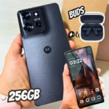 Smartphone Motorola Moto g75 5G + Moto Buds – 256GB 16GB (8GB RAM+8GB Ram Boost) e 50MP Sony Lytia 600 Camera Moto AI Ultrarresistencia militar – Preto
