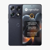 Smartphone Motorola Signature 5G – 512GB 24GB (12GB RAM + 12GB RAM Boost), 3 cameras 50MP Sony Lytia e Zoom 100x, Tela 1.5K extreme Amoled 165hz – Preto
