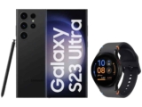 Smartphone Samsung Galaxy S23 Ultra 256GB – 5G + Smartwatch Watch FE 40mm 16GB Bluetooth
