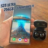 Smartphone Samsung Galaxy S23 Ultra 256GB – Verde 5G 12GB RAM + Galaxy Buds FE Sem Fio Grafite