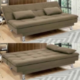 Sofá Cama Mobly Premium Diván Marrón claro