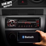 Som Automotivo AM/FM First Option Maxx Audio 4x25W RMS 2 USB Carregador Celular MP3 Bluetooth 4 Saídas para Alto-Falantes