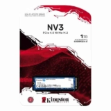 SSD Kingston NV3, 1 TB, M.2 2280, PCIe 4.0 x4, NVMe, Leitura: 6000 MB/s, Gravação: 4000 MB/s, Azul – SNV3S/1000G