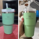 Stanley – Copo Quencher H2.0 FlowState 591ml – Copo de aço inoxidável com tampa, isolamento a vácuo, para água, chá gelado, café, smoothies e muito mais, Jade