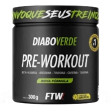 Suplemento Em Pó Pre Treino Pre Workout Pote 300g DIABO VERDE – FTW