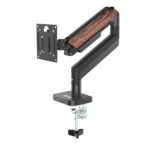 Suporte Articulado Para Monitor Zinnia Rust 100 Preto 17 a 32 Pol com Pistão a Gás, VESA 75×75/100×100, Ajuste de Altura e Capacidade até 9 kg