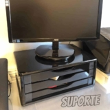 Suporte de Monitor 3 Gavetas, Mdf – Souza & Cia