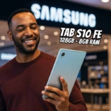 Tablet Samsung Galaxy Tab S10 FE WiFi, 128GB, 8GB, Tela 10.9″ 90Hz, S Pen e Capa Inclusas Cinza