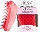 Tangle Teezer – Escova de cabelo desemabaraçadora The Original Thick & Curly para texturas grossas a crespas, úmido e seco. Cor: Rosa