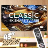 TCL LED SMART TV 43” P755 4K UHD GOOGLE TV