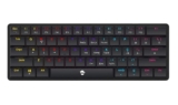 Teclado 60% Gamer Ninja Black Throne Abnt2 Switch Red Low Black Português Brasil