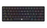 Teclado 60% Gamer Ninja Black Throne Abnt2 Switch Red Low Black Português Brasil
