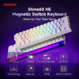 Teclado AKKO x Veekos Shine60 HE, Com Switch Magnetico