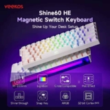 Teclado AKKO x Veekos Shine60 HE, Com Switch Magnetico