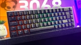 Teclado Mecânico Gamer Akko 3068B Plus, RGB, Switch Blue, Layout 65%, Anti-Ghosting, ABNT2, Preto