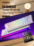 Teclado Veekos Shine 60 HE Magnetic Switch Keyboard White