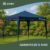 Tenda Gazebo Sanfonada Articulada Luvinco 3x3m Azul Impermeável Resistente Proteção Ao Ar Livre Camping Praia Eventos Montagem Prática Estrutura Resistente Durável