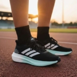 Tênis Adidas Boost Run Feminino – Preto+Verde Água