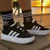 Tênis Adidas Grand Court Platform Suede Feminino