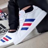 Tênis Couro Adidas Grand Court Base 2.0 Masculino