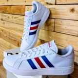 Tênis Couro Adidas Grand Court Base 2.0 Masculino