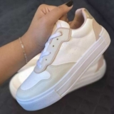 Tenis Feminino Casual Tons Neutros Retrô Clássico Original