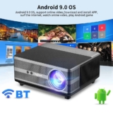 ThundeaL Projetor LED TD98W, 1080P, 12000 Lumens, Portátil,Suporte 4K, Wifi 5G, Android 9.0