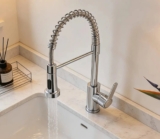 Torneira Aço Inoxidável Hongyu Luxo Flexível Prateado Brilhante