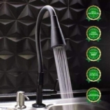 Torneira Gourmet Cozinha Mesa Bancada Pia Flexível Preta Abs