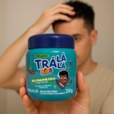 Trá Lá Lá Gel Cola Condicionante Personagem Kids Azul 250 G