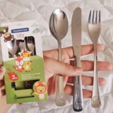 Tramontina 66970020 Jogo de Talheres Infantil Aço Inox com 3 Peças, Prata
