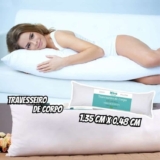 Travesseiro De Corpo Gigante 100% Fibra Siliconada – Gestante – Xuxão Grávida – Quiroplaxia – Super Macio – Alivia Dor na Coluna