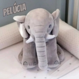 Ursinho De Pelúcia Elefantinho Cinza 30 cm – Buba Baby
