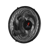 Venti-Delta Ventura Ventilador Oscilante Parede 50cm Grade Plástica Bivolt Preto