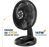Ventilador Britânia 2 em 1 Maxx Force Silencioso 174W BVT481