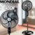 Ventilador de Coluna 40cm Mondial VSP-40C-B Super Power