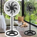 Ventilador de Coluna Britânia BVT650 Maxx Force 8 Pás 215W 127V
