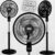 Ventilador de Coluna de pé WAP Rajada Turbo W130 Preto 50CM 127V