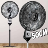 Ventilador de Coluna Silencioso WAP Flow Turbo 180W 8 Pás com Ajuste de Altura e 3 Velocidades