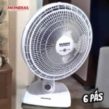 Ventilador de Mesa 40cm Super Power, Mondial, Branco/Azul, 140W, 220V – VSP-40-W
