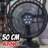 Ventilador de Mesa Arno Xtreme Force Breeze 50cm VB50, 126W, 6 Pás, 3 Velocidades, Oscilação 80º, Power Zone, Modo Sono Tranquilo, Grade Chevron Zone, 110V