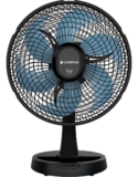 Ventilador De Mesa Cadence Vtr310 Fresh Mini 6 Pás 30cm 50w Estrutura Preto Pás Azul Material das pás Plástico