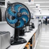 Ventilador De Mesa Maxis 6 Pás 30cm V-30-mx-b Estrutura Preto Pás Azul Diâmetro 30 Cm Material Das Pás Plástico