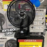 Ventilador de mesa Mondial 127V, 40cm, 6 pás, Turbo – VT-40-NB