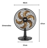 Ventilador De Mesa Ventimais Turbo 40cm Preto 110v