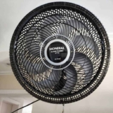 Ventilador de Parede 40cm Super Turbo 8 Pás, Mondial, Preto/Prata, 140W, 110V – VTX-40P-8P