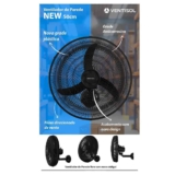 Ventilador De Parede Ventisol New Azul 3 Velocidades