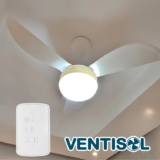 Ventilador de Teto Ventisol Fenix Branco 3 Velocidades Premium