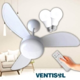 Ventilador de Teto Ventisol Fênix Branco Inverter Controle Remoto, 6 Velocidades – Bivolt